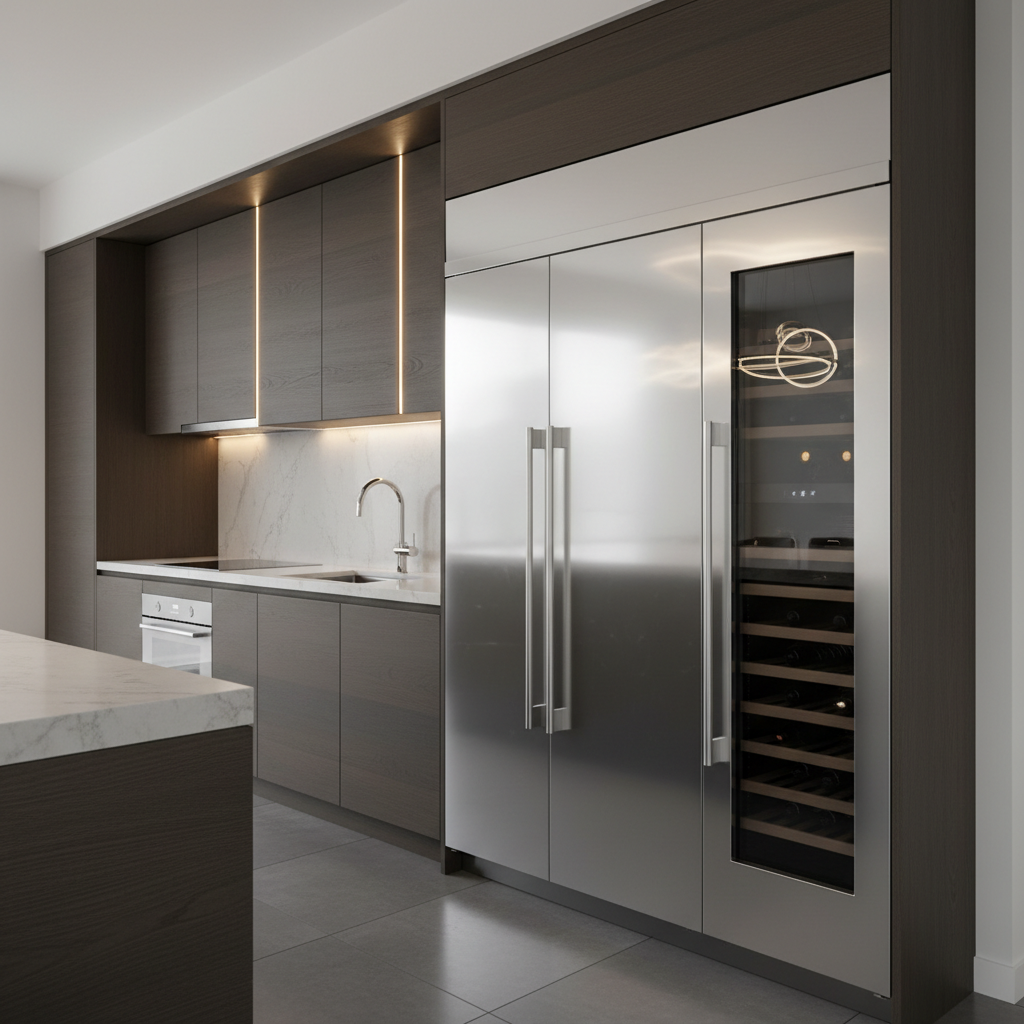 High-end kitchen appliances close-up